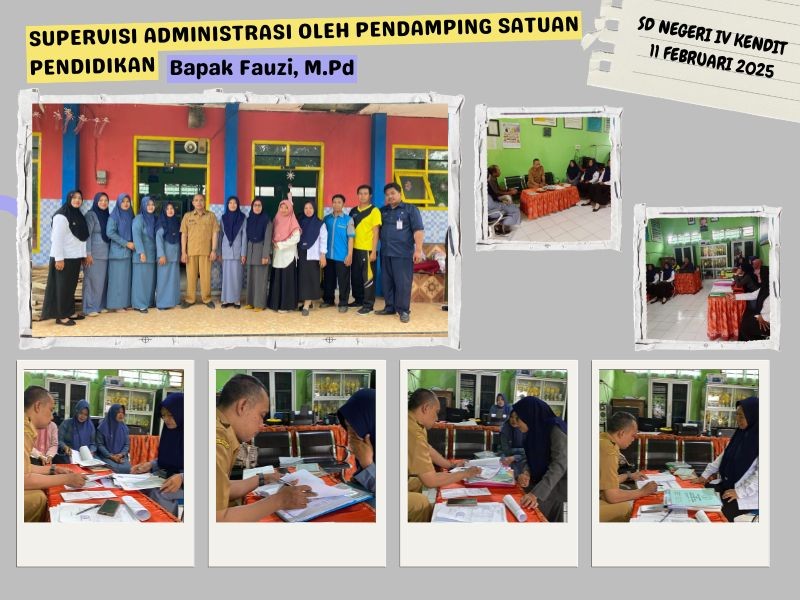 Supervisi Administrasi Perencanaan Pembelajaran Oleh Pendamping Satuan Pendidikan di SD Negeri IV Kendit