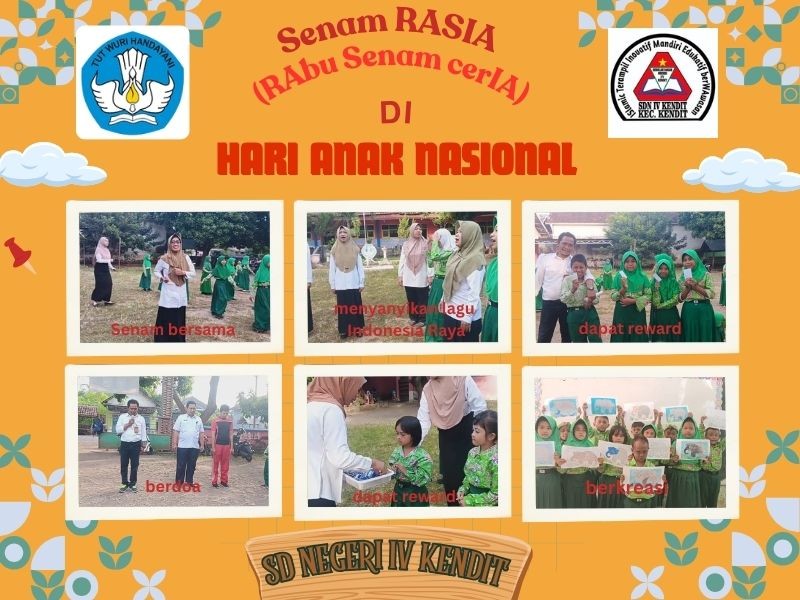 SD Negeri IV Kendit Gelar Peringatan Hari Anak Nasional 2025 Penuh Keceriaan dan Edukasi