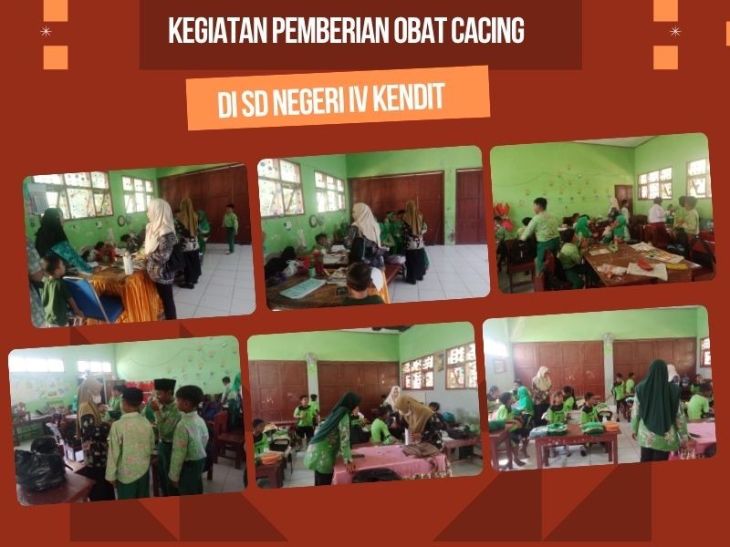 Kegiatan Pemberian Obat Cacing di SD Negeri IV Kendit