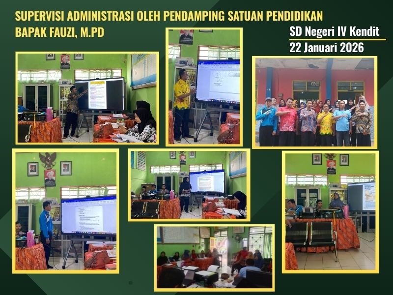 Supervisi Administrasi Perencanaan Pembelajaran Oleh Pendamping Satuan Pendidikan di SD Negeri IV Kendit