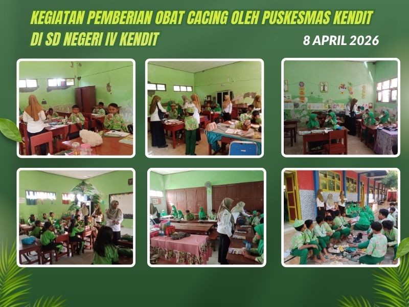 Kegiatan Pemberian Obat Cacing Oleh Puskesmas Kendit di SD Negeri IV Kendit