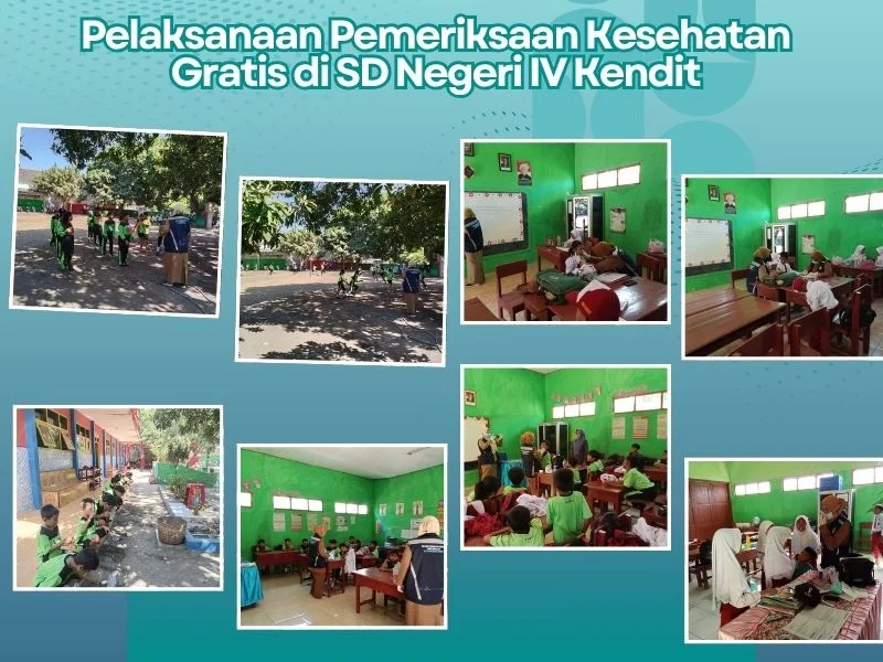 Pelaksanaan Pemeriksaan Kesehatan Gratis di SD Negeri IV Kendit oleh Puskesmas Kendit