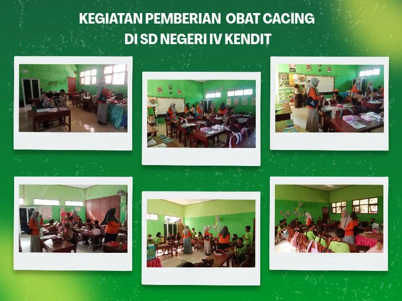 Kegiatan Pemberian Obat Cacing di SD Negeri IV Kendit